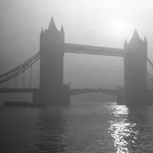 Tower Bridge over the River Thames, London in the early morn