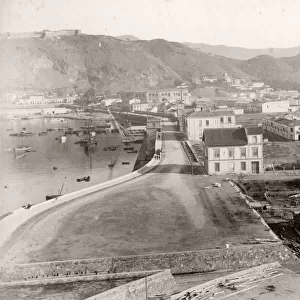 Town of Malaga, Spain from the lighthouse, c. 1890 s