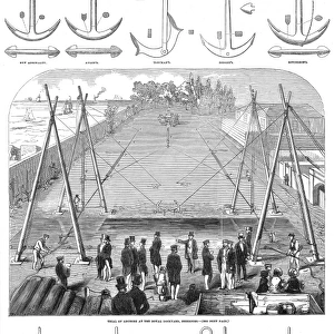 Trial of Anchors at the Royal Dockyard, Sheerness, July 1852