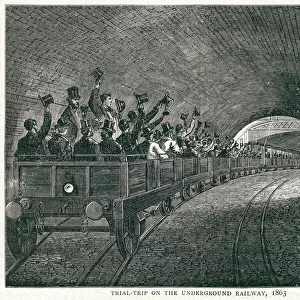 Trial-trip on the Underground Railway 1862