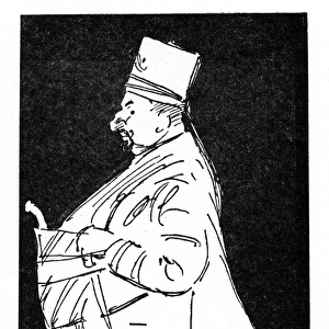 A Turkish Nobleman - caricature by Phil May