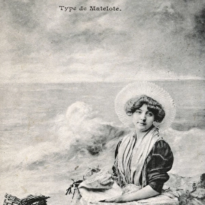 Type of French Fisherwoman from Northern France