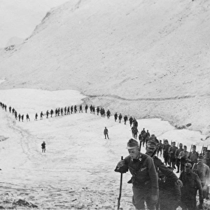 Tyrolean troops in the mountains, WW1