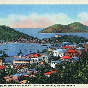 U. S. Virgin Islands - St. Thomas - Town and French Village