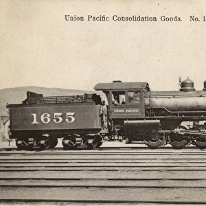 Union Pacific goods locomotive 1655, America