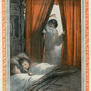 An Unseen Visitor from a drawing by Charles A. Buchel