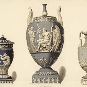 Vases with reliefs