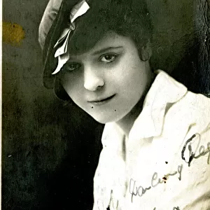Vera Vivian, performer, in a signed portrait photo