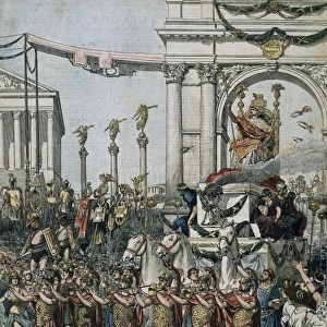 The Victory of Julius Caesar. Illustration by