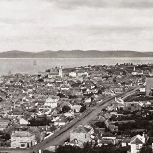 View of Hobart, Tasmania, Australia, 1870