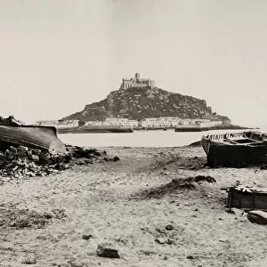 View of St Michaels Mount from the Cornwall coast