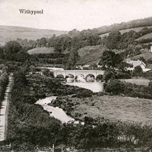 View of Withypool, Exmoor, Somerset, England