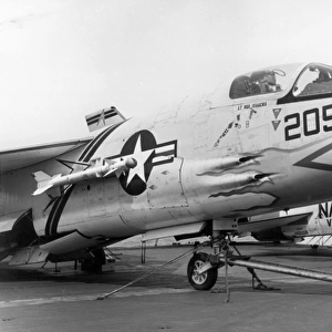 Vought F8U Crusaders aboard the USS Independence