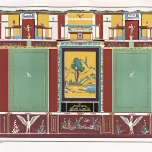 Wall painting from the triclinium in the House
