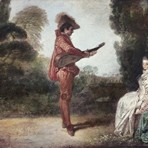 WATTEAU, Jean-Antoine (1684-1721). L enchanteur