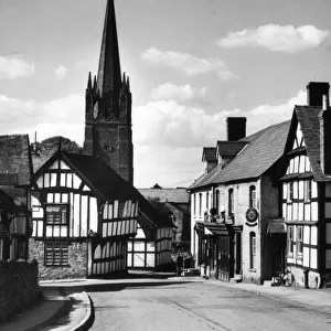 Weobley, a beautiful Herefordshire market town of old half-timbered houses