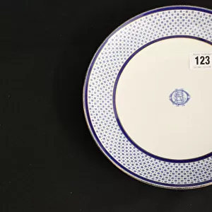 White Star Line - Copeland Spode blue and white plate