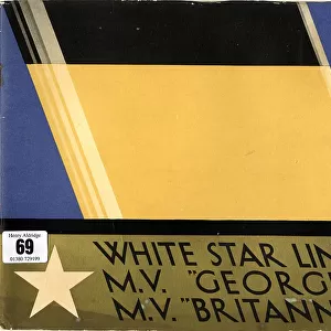 White Star Line, MV Georgic, MV Britannic, cover design