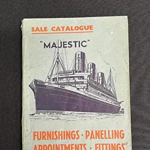 White Star Line, RMS Majestic, auction sale catalogue