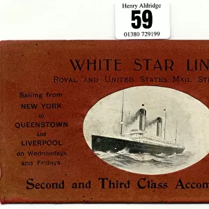 White Star Line, second and third class accommodation