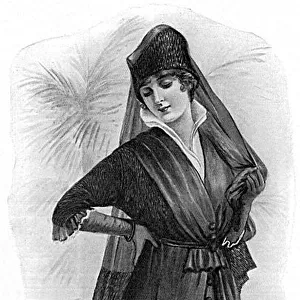 A widows mourning dress, WW1