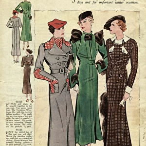 Winter fashion 1935