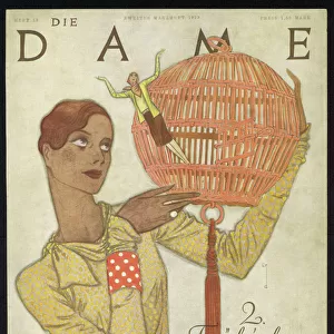 Woman Bird Cage 1929