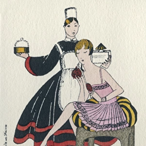 Woman and maid