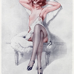 Woman in slip 1927