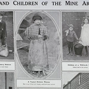 Women and children, mining