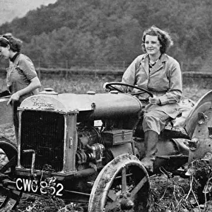 Womens Land Army in action, 1939
