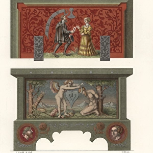 Wooden jewelry box from the early 16th century