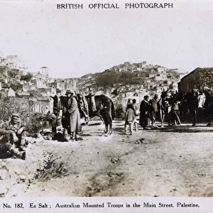 WW1 - Jordan - Australian Mounted Troops at Es Salt