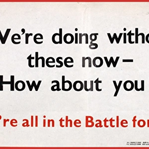 WW2 poster, Battle for Fuel