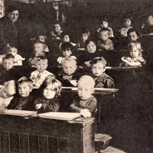 Young children in a classroom