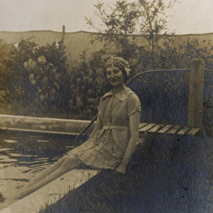 Young woman, Madresfield, Worcestershire, WW1