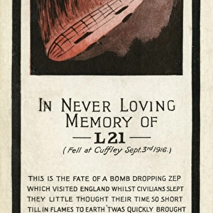 Zeppelin Downed 1916 - 2