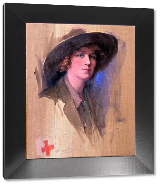 Portrait of Anne Page Croft in Red Cross uniform, WW1