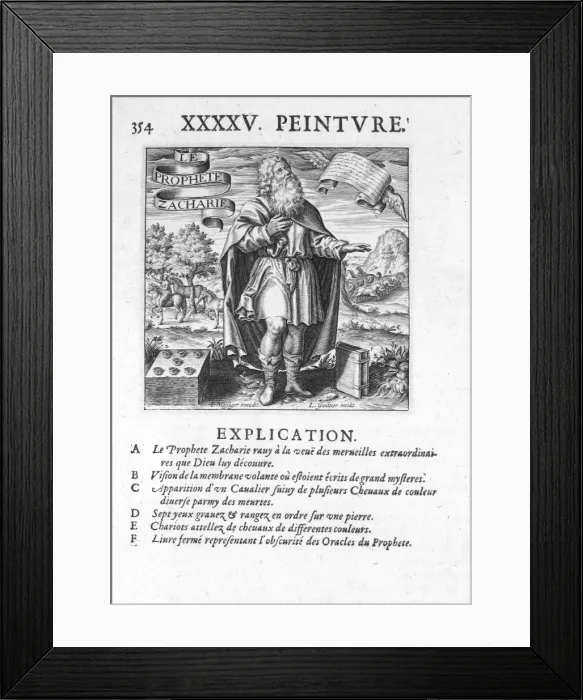 Framed Print : Zacharias (Zechariah) and the splendour of God Framed Print : Zacharias (Zechariah) and the splendour of God