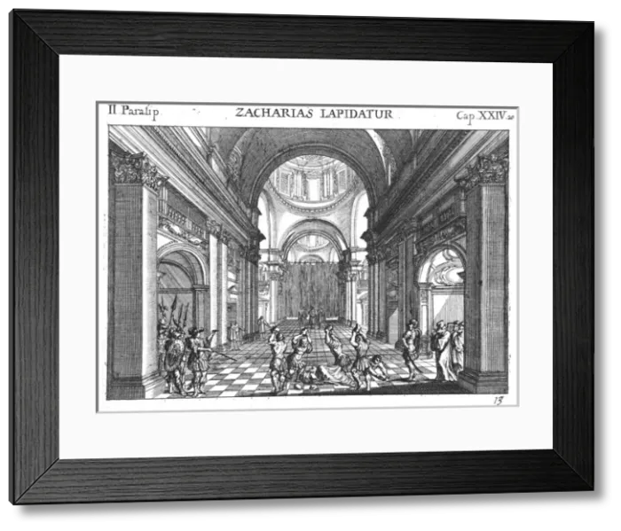 Framed Print : Zacharias (Zechariah) (Hebrew Prophet) stoned Framed Print : Zacharias (Zechariah) (Hebrew Prophet) stoned