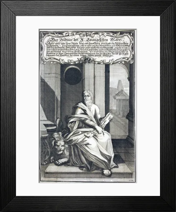 Framed Print : The Gospel of Saint Mark - German Framed Print : The Gospel of Saint Mark - German