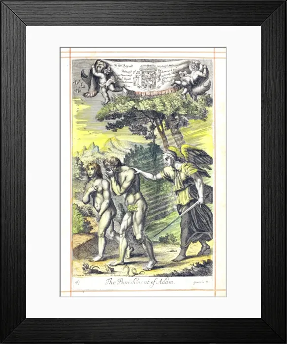 Framed Print : Adam and Eve sent out of Eden Framed Print : Adam and Eve sent out of Eden