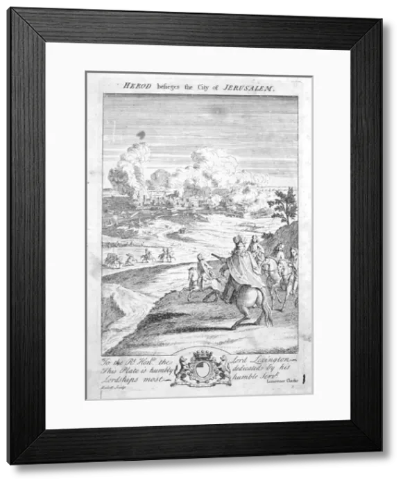Framed Print : Herod besieges Jerusalem Framed Print : Herod besieges Jerusalem