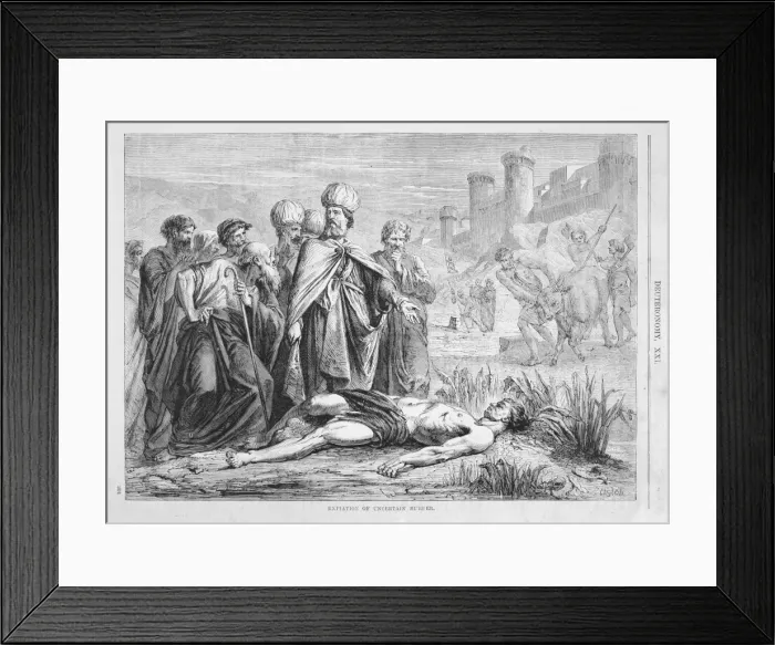 Framed Print : The Expiation of an uncertain Murder - Deuteronomy Framed Print : The Expiation of an uncertain Murder - Deuteronomy