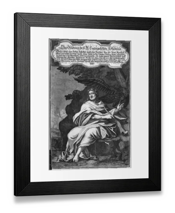 Framed Print : St John.. circa 18th century Framed Print : St John.. circa 18th century