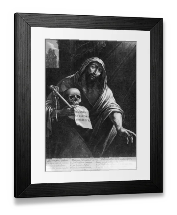 Framed Print : Jonah holding a skull Framed Print : Jonah holding a skull