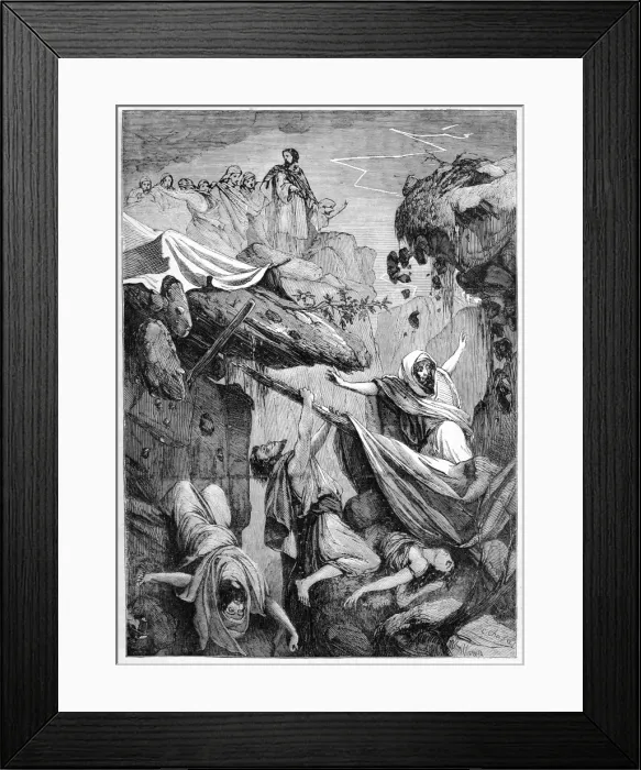 Framed Print : Korah swallowed up but unclear Framed Print : Korah swallowed up but unclear