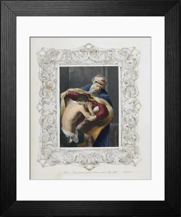 Framed Print : Father I have sinned against Heaven and in thy sight Framed Print : Father I have sinned against Heaven and in thy sight