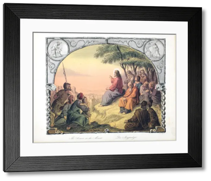 Framed Print : The Sermon on the Mount Framed Print : The Sermon on the Mount