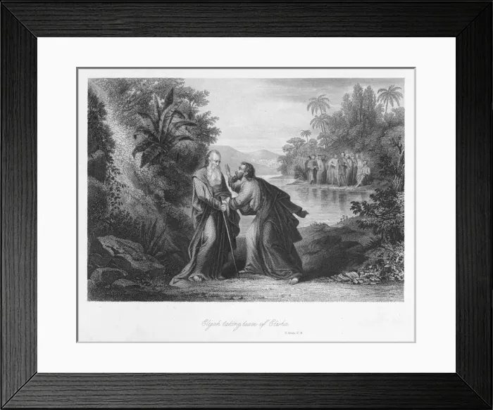 Framed Print : Elijah leaving Elisha Framed Print : Elijah leaving Elisha